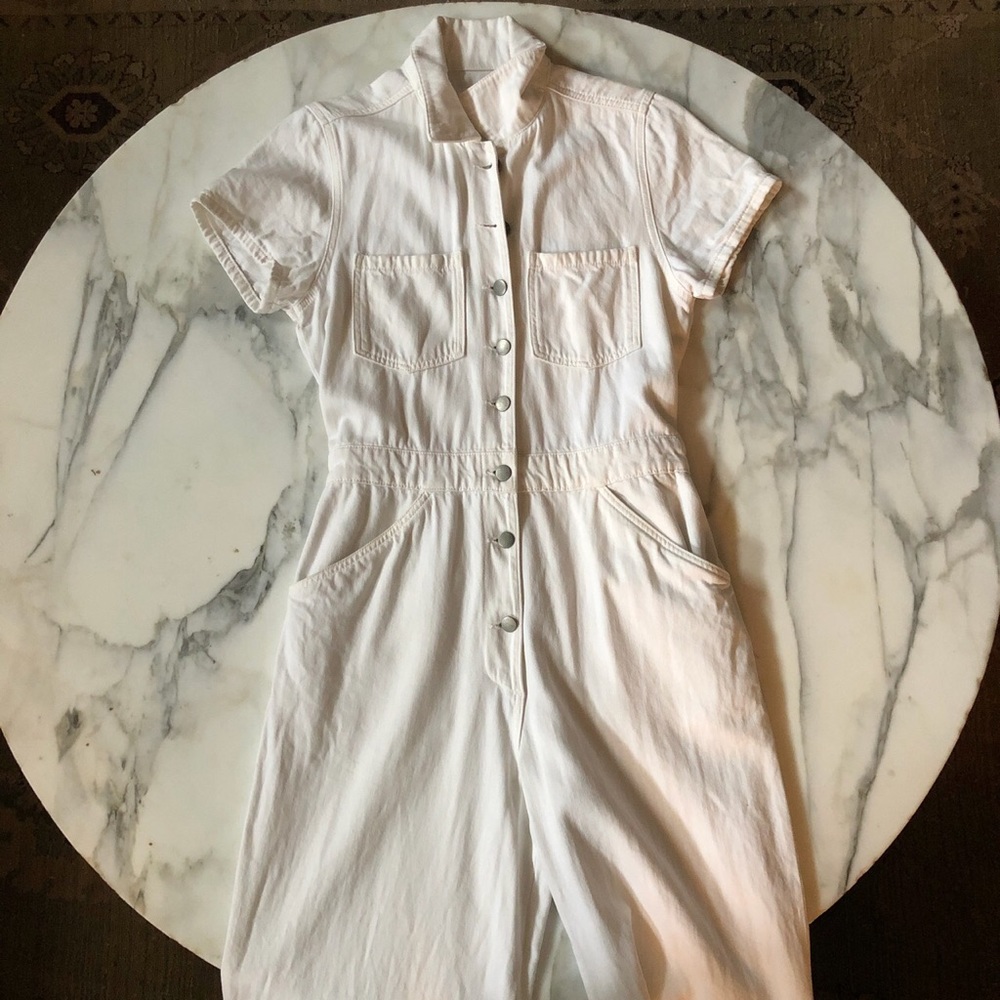 Reformation Izzy Jumpsuit White Size 8